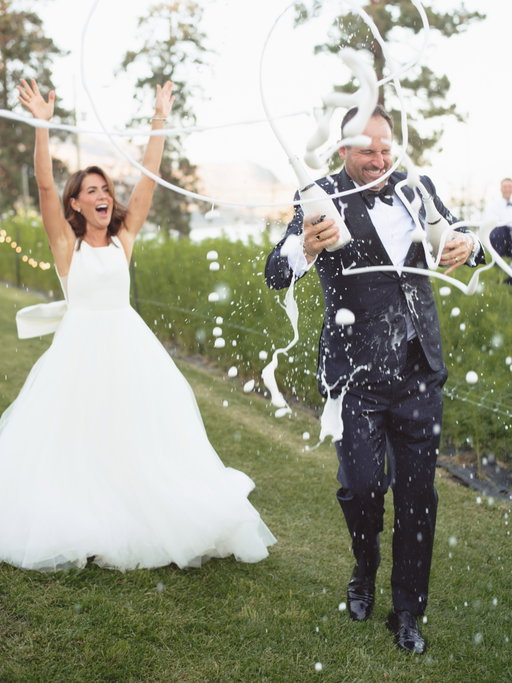 One year ago today, after 14 years together and 8 of them engaged, we finally made it official. And yes, we know. We got called out a million times for staying engaged for so long. But that was our path, we did it our way, and we wouldn’t change a thing. When we finally did it, we did it right, married in the Catholic Church with a priest who united our bond.

And here’s the funny part. Our “together” anniversary is actually back in June, but Jill forgot it this year, laughed, and casually declared we’re retiring that one entirely. From now on we only celebrate the day we got married. So I guess that’s settled. What an absolutely epic weekend it was. A beautiful ceremony at the church, an unreal rehearsal dinner, the most perfect farm wedding, and then ending it all with a day by the water with our favourite people. Hands down the best weekend of our lives, surrounded by the people who mean the most to us. I count my blessings every single day for this woman and the family we’ve built together. There’s a saying I’ve carried with me for years, that the real gift in life is getting to grow old with the love you found along the way. Nothing is ever perfect. There are always bumps, always new things to work through, always more growing to do. But if you can come through it together, side by side, understanding that the person beside you won’t always be exactly who they were yesterday and loving them through every version of themselves, that to me is la dolce vita.

A special thank you to our incredible wedding planners, Jordan and Devon at @smitten_events. You took everything we dreamed up and made it real, and this weekend simply wouldn’t have been what it was without you. One year married, a whole lot of memories already made, and hopefully a lifetime more to come. Happy first anniversary, my love. I’d do it all over again in a heartbeat. That night was so much fun. And happy 14th, too. Don’t worry, I hear we’re allowed to stop celebrating that one now. 😉

Photography: @_mintedphotography_