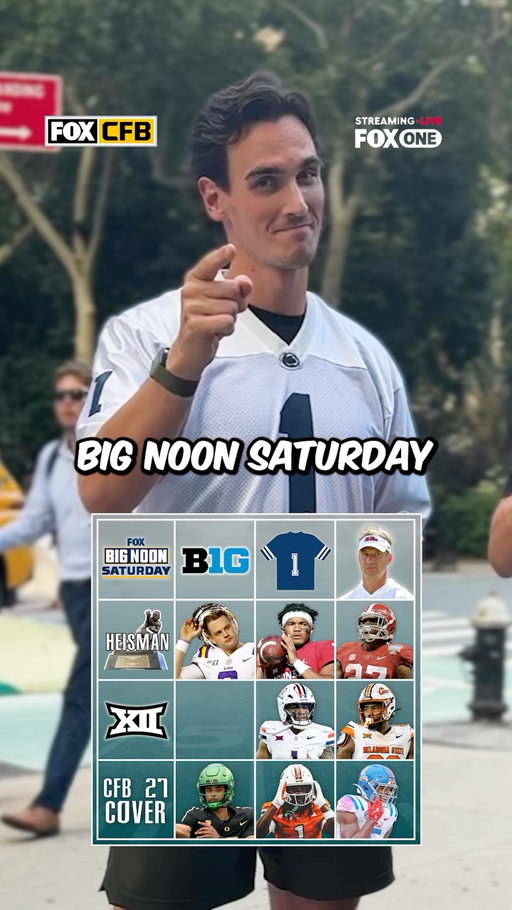 How many college football trivia questions did you get? Big Noon Saturdays are streaming live on @foxone all season long. #FoxOnePartner #CFBonFOXOne