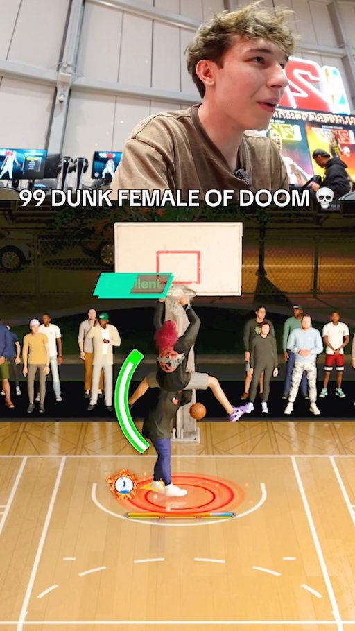 Imagine getting dunked on by a baddie on NBA 2K27 😭✌🏼