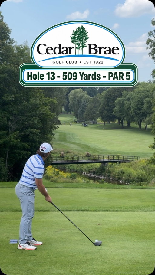 Let’s play the 13th hole at @cedarbraegolf in Scarborough, Ontario. This par 5 is as fun to play as it is gorgeous. The entire course is a great challenge and I think it deserves more recognition among great Canadian private clubs. #PlayAHole #PlayAGolfHole #TorontoGolf #GTAGolf #Golf