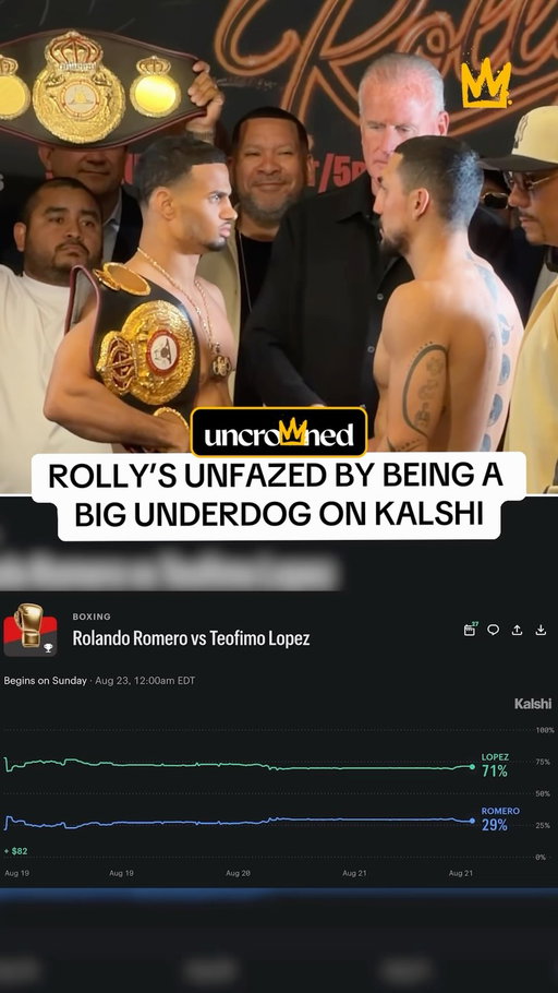 Rolly Romero is champ but Teofimo Lopez is getting most of the respect heading into Saturday 😤 #RollyTeofimo