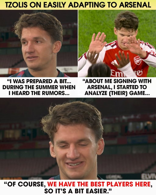 CHRISTOS TZOLIS CREDITS TEAMMATES FOR FAST START ⚡️

The Greek winger has been revelatory for Arsenal in his first two competitive matches, following up a two-assist performance against Manchester City in the Community Shield with a dominant outing in the Premier League against Coventry City 💪 

Tzolis told @usasports that “it’s a bit easier” playing with Arsenal because they “have the best players here” ❤️🤍