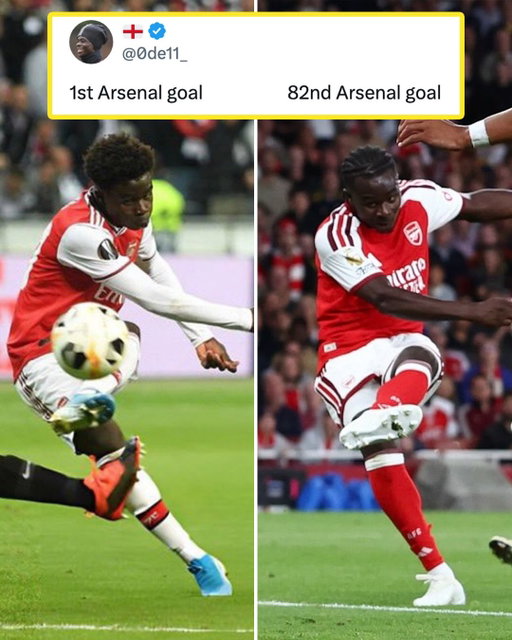 WE’VE SEEN THAT FORM BEFORE ❤️

Bukayo Saka turns 25 next month, yet he is already in his eighth season with Arsenal. He opened the latest campaign with a goal in Friday’s 3-0 win over Coventry City, his 82nd goal for the club in all competitions 👏

The boy is now a man, but Saka’s stardom has been consistent 💫