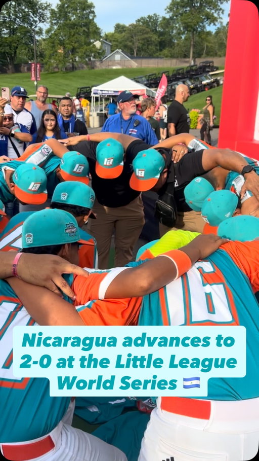 Nicaragua is making a statement. They advance to 2-0 & are firmly in the driver seat at the 2026 Little League World Series ✏️ x ⚾️
•
•
•
•
#baseball #llws #littleleague #sports #littleleaguebaseball