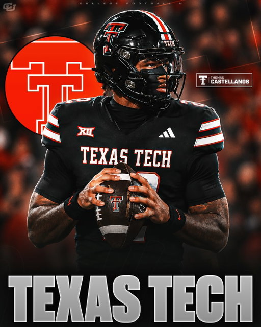 NEW: Texas Tech is THE TEAM to watch for former FSU QB Thomas Castellanos🌵

Former Boston College and Florida State quarterback Thomas Castellanos was granted an injunction Friday allowing him to enter the transfer portal and play a fifth season. He’s expected to land at Texas Tech, according to a source involved in those discussions.

Over 38 career games at UCF , Boston College and FSU, the dual-threat QB has thrown for 6,449 yards, 48 touchdowns and 28 interceptions while rushing for 1,984 yards and 24 TDs. 

He left BC with three games remaining in the 2024 regular season after coach Bill O’Brien benched him as starter. He was the nation’s 43rd-rated passer (143.5) last season.

This would be an incredible pick up for The Red Raiders. We’ll see if he officially transfers there soon🔥