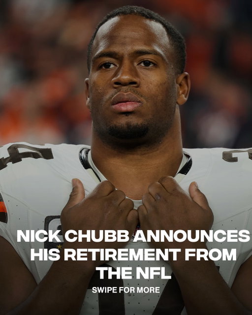Nick Chubb announces his retirement from the NFL at age 30 on his Instagram 😢😔

📸: Getty/ @nchubb27