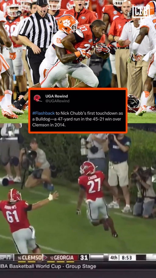 UGA freshman Nick Chubb was bound for greatness 🐐

(H/t UGARewind/X) 

#cfb #collegefootball #uga #nfl #nickchubb