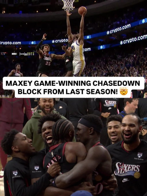 This @tyresemaxey block from December needs a spot in NBA Defense Week 😱 RAN THE FULL 94 FOR THE GAME-WINNING CHASEDOWN.