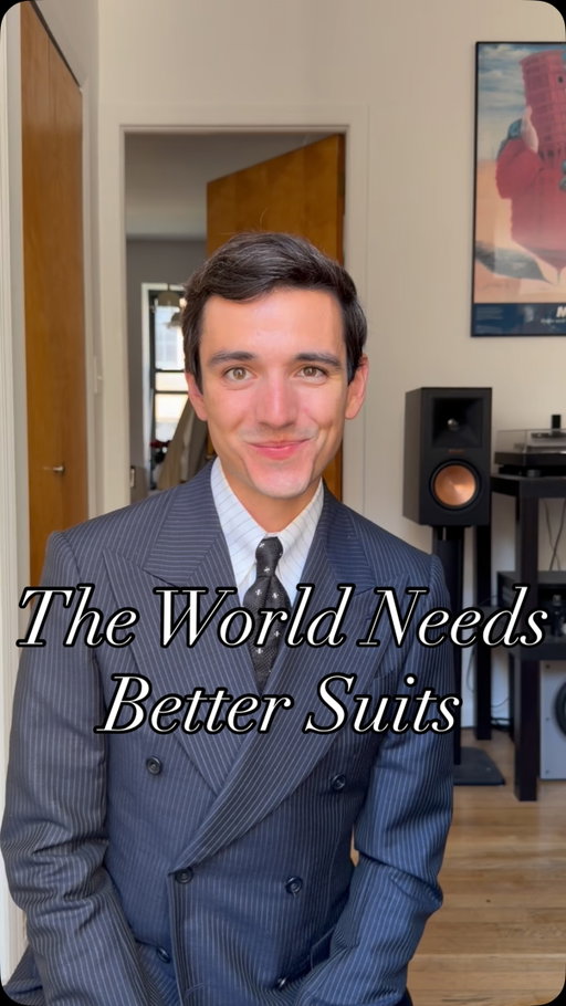 We need to be wearing better, and better-fitting suits whether new or secondhand! Putting on the right suit makes you feel incredible. 

#suit #tailoring #fashiontiktok #secondhandfashion #vintagefashion