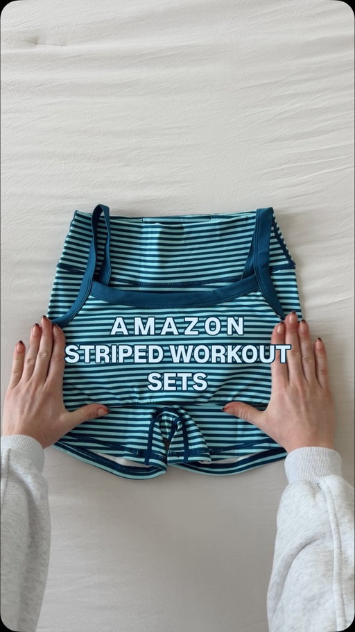 Comment ✨WANT✨ and I’ll send you the links! 🔗👀💫

The stripes + color combos on these are TOO good 😭 such a fun switch from all my solid workout sets and I genuinely can’t pick a favorite.

Saved under my activewear list on Amazon ✨

#amazonfashion #amazonfinds #amazonactivewear #workoutsets #activewearfinds