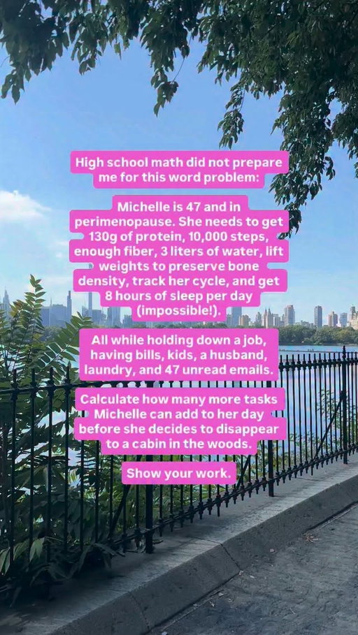 The perimenopause math is not mathing 🫠

The good news? You don’t have to solve it alone. Midi clinicians can help you build a care plan that actually works for your symptoms—and your real life. 💗

#perimenopause #hormones #40plusclub