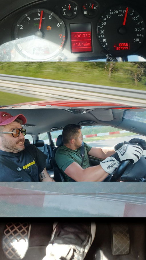 🤯My Biggest Save😱 Took @jamespumphrey for a lap in his RS4. Secondary waterpump broke and started spilling coolant. Full slide at 180kph/110mph. Quick hands saved us from worse. Road tires saved us from rolling over. The car was on the lift for a week with whole suspension/brakes/wheels/rubbers completely overhauled. But the secondary waterpump hiding underneath the intake cracked under load. There are things you cannot check/guess even on a very well serviced car. This also shows why I stopped taking passengers and this small exception could've turned out very ugly. #nurburgring #crash #save #rs4 #speeed