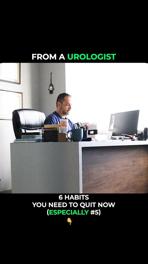 🚨 6 Habits a Urologist Begs You to Stop (Especially #5)!

Unknowingly placing unnecessary strain on your bladder or prostate? A board-certified urologist shares 6 everyday habits you need to drop immediately for optimal urinary flow and long-term prostate health.

1. Holding Your Urine Too Long 🚽 Stretching the bladder wall repeatedly can weaken bladder muscles over time and lead to incomplete emptying.

2. Chronic Low Water Intake 💧 Concentrated urine irritates the bladder lining and significantly increases the risk of kidney stone formation.

3. Overusing Artificial Sweeteners 🥤 Certain synthetic sugar substitutes act as direct bladder irritants, triggering unwanted urgency and frequent bathroom runs.

4. Ignoring Changes in Urination Stream ⚠️ Dismissing a weak flow or frequent nighttime waking as aging delays essential proactive prostate care.

5. Extended Sedentary Time 🪑 Sitting for uninterrupted hours creates pelvic congestion and drastically reduces circulation to urologic tissues.

6. Skipping Targeted Urological Nutrition 🎃 Neglecting essential nutrients like saw palmetto, zinc, and beta-sitosterol that actively support normal prostate size and flow.

Protect Your Prostate & Flow Every Day!

👉  Dropping bad habits is step 1. Pairing your daily routine with doctor-formulated urological support keeps your system thriving with confidence.

🔗 Click 1md.org to shop 1MD Nutrition! 🔗

#ProstateHealth #Urology #1MDNutrition #MenHealth #UrinaryHealth