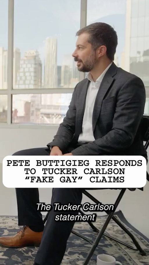 Pete Buttigieg responds to Tucker Carlson’s “fake gay” claims