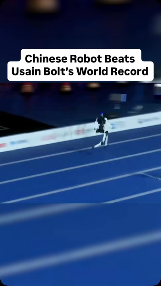 A Chinese humanoid robot ran 100 meters in 9.39 seconds at the World Humanoid Robot Games In China, beating Usain Bolt’s human world record in which he ran in 9.58 seconds in 2009. 😱
[via trungtphan/X]