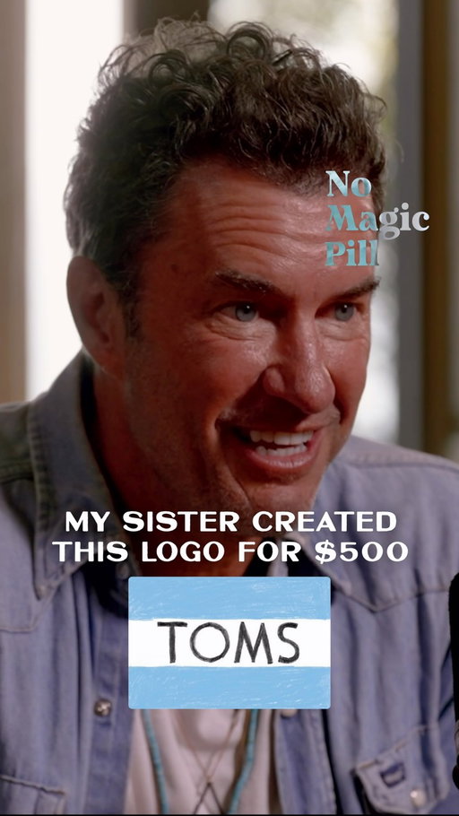 In 2006, I was in Argentina starting TOMS and needed a logo fast.

I called my sister @paigemycoskie and asked if she could help.

She had about 24 hours.

She designed the original TOMS logo in a single day and charged me $500.

Easily the best $500 I ever spent.

What makes it even cooler is watching what happened next. Paige took that exact same creative obsession and built @aviatornation from her kitchen table into a billion-dollar apparel empire and to this day, she still designs all the artwork, graphics, and apparel herself.

Proud brother moment.

Always trust the creatives in your family.