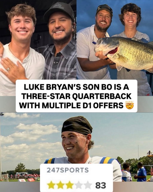 Bo Bryan, the son of Luke Bryan, is the starting quarterback at Battle Ground Academy and has multiple D1 offers ‼️🏈

Today, Bo threw for 375 yards and three touchdowns as his team won 41–18