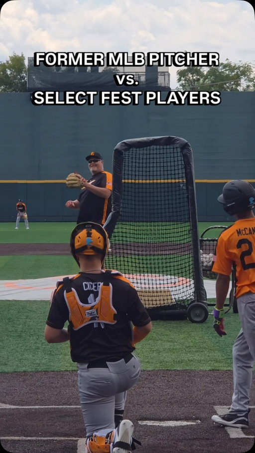 Wait for the end 👀

13U Select Fest players faced off against former big league pitcher Todd Coffey in Knoxville, TN 🔥