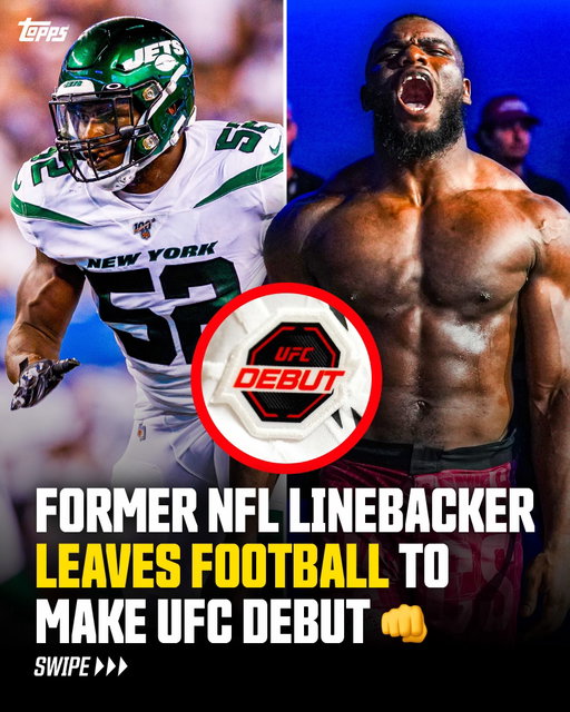 Former New York Jets linebacker Anthony “BOW DOWN” Wint is making his UFC debut 🔥 The electric heavyweight is 7-0 with five wins coming by way of KO. Before making the move to MMA, he had a phenomenal college football career, recording 336 tackles (second most in FIU history) 🤯

After going undrafted, Wint signed with the Jets and recorded one tackle and one forced fumble in his only NFL game. He now joins notable athletes such as Brock Lesnar and Josh Hokit who made the transition from football to MMA.

The undefeated heavyweight makes the walk for the first time against Terrance Chatman and will wear a UFC Debut Patch on his fight gear. After the fight, that patch will be removed from his gear and inserted into a 1-of-1 autographed trading card 🔥✍️