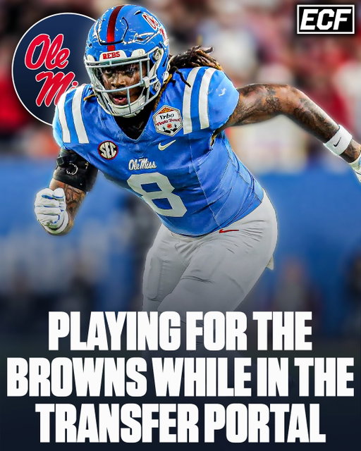 Browns TE Dae’Quan Wright is currently playing for the Cleveland Browns while also being in the NCAA Transfer Portal 🤯

He is still with the team despite entering the transfer portal just 2 days ago… Wright was a TE for Ole Miss last college season

“I mean, ain’t this shit crazy?”

“I wondered why Lane Kiffin reached out a week ago. Now, I know. I didn’t call him back. Now, I guess I should have.” - Browns HC Todd Monken on the situation 

Thoughts? ⬇️

🎥 Dan_Labbe/X
