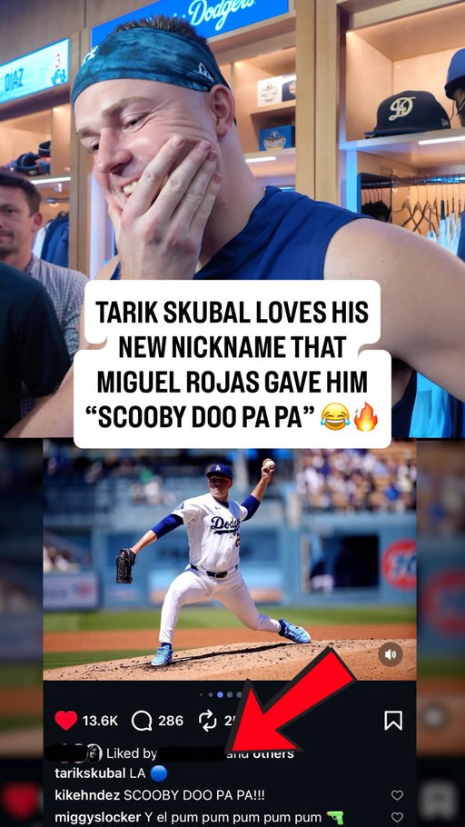 Tarik Skubal is a fan of his new nickname “Scooby Doo Pa Pa” that Miguel Rojas and the Dodgers gave him:

“It’s funny, lighthearted… he’s a ton of fun to be teammates with. It came right to his mind when we were on the bus so it stuck.”

“They play it for every strikeout too, I got some video of my boys dancing to it before the game today.”

The Dodgers clubhouse was playing “Scooby Doo Pa Pa” on the speakers before Skubal spoke to the media 😂

Question by Noel Sanchez, @noisebynoel 🔥

#dodgers #losangeles #dodgerstadium #music