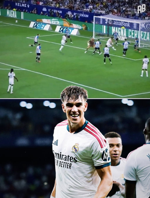 Carlos Espí came off the bench yesterday and scored a 90th-minute winner for Real Madrid… 😮‍💨

Signed from Levante this summer after scoring 11 La Liga goals last season and being named the league’s best U23 player. He’s already making an impact… what a way to start life at Real Madrid. 🤯

Serious talent. 🤞