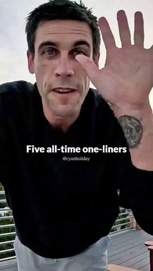 Five all time Stoic one liners