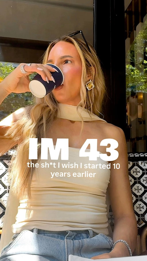 i’m 43. the sh*t I wish I started 10 years earlier.

1. taking eye cream seriously in your 30s — especially a thick, hydrating one. The skin around your eyes gets dry FAST, and you’ll wish you babied it sooner.
2. learning to mix expensive pieces with inexpensive ones — nobody needs a $5,000 outfit to look like they spent $5,000.
3. creating traditions with your kids while they’re little — the random things you do over and over are usually the things they remember most.
4. starting before you feel ready — there will never be a perfect time, someone will always be better, and you WILL fail at things. That’s how you learn.
5. buy the leopard fishtail dress. Create the event later — life’s too short to wait for an invitation.
6. buying the good version ONCE — instead of buying five almost-right versions first.
7. realizing people will judge what they don’t personally value — Botox and lasers may seem ridiculous to someone who’d rather spend that money elsewhere. That doesn’t make wanting them vain.
8. taking your teeth seriously before they start showing their age — “good teeth” means a lot more than just keeping them white.
9. prioritizing muscle instead of just being skinny — muscle gets harder to build and easier to lose as you age.
10. Take the vacation. Eat the croissant. Designer bags and nice things are great, but the memories you make with your family are the real luxury.

comment LIST and I’ll send you the eye cream I wish I’d started sooner, my favorite inexpensive and investment fashion finds, and my exact yearly anti-aging protocol.

https://liketk.it/6lxfF
