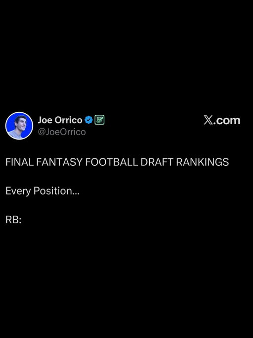 FINAL FANTASY FOOTBALL DRAFT RANKINGS

Every Position…

#fantasyfootball #nfl #fantasyfootballadvice #fantasyfootball2026 #fantasyfootballdrafts