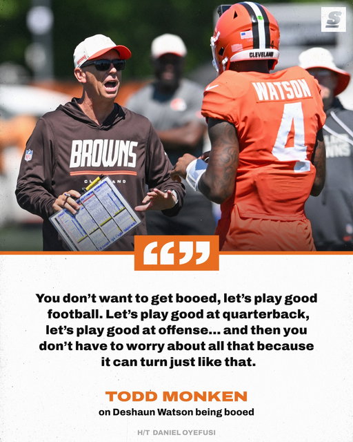 Todd Monken has some advice for how Deshaun Watson can turn things around with the Browns.
[via danieloyefusi]