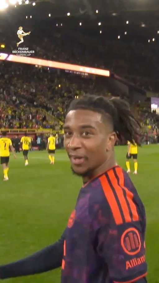 The Supercup ref cam caught this discussion with Olise 🎥🗣️

#Bundesliga | #Supercup