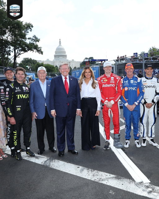 We welcome the President of the United States to the Freedom 250 Grand Prix of Washington, D.C.