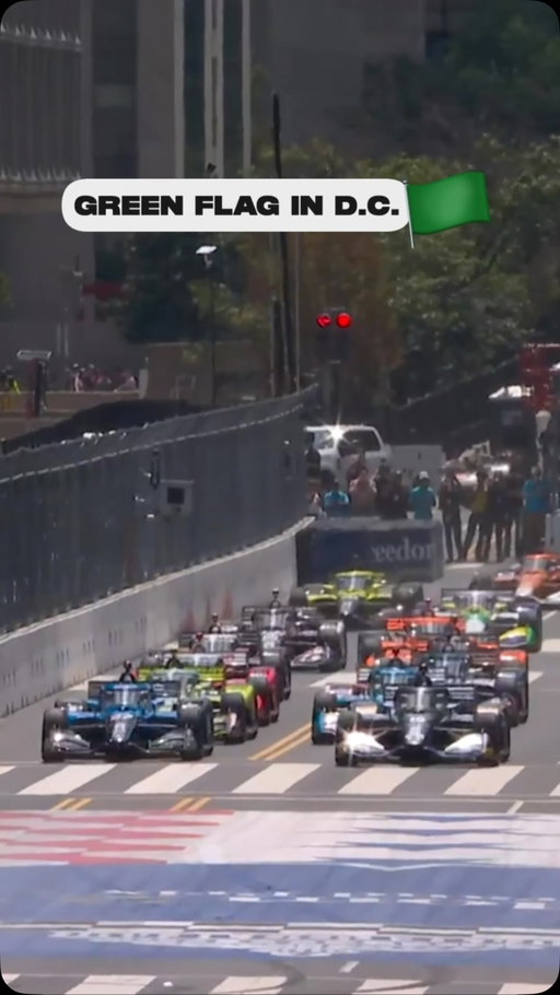 The President of the United States waves the green flag for the Freedom 250 Grand Prix.
 
We are racing in the nation’s capital! 🟢