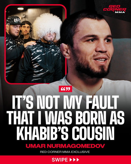 Umar Nurmagomedov addresses the narrative that his connection to Khabib helped him get handed opportunities and avoid the difficult path other fighters had to take, while making it clear that this was the life he chose for himself.

“Yes, there’s a narrative among people that I was handed everything on a silver platter and didn’t have to go through the hard path that other fighters have. It’s not my fault that I was born as Khabib’s cousin,” Nurmagomedov told Red Corner MMA.

“I wanted this way of life, and I chose it,” he added.

Watch full interview at @RedCorner.MMA YouTube channel (LINK IN BIO) ⤴️