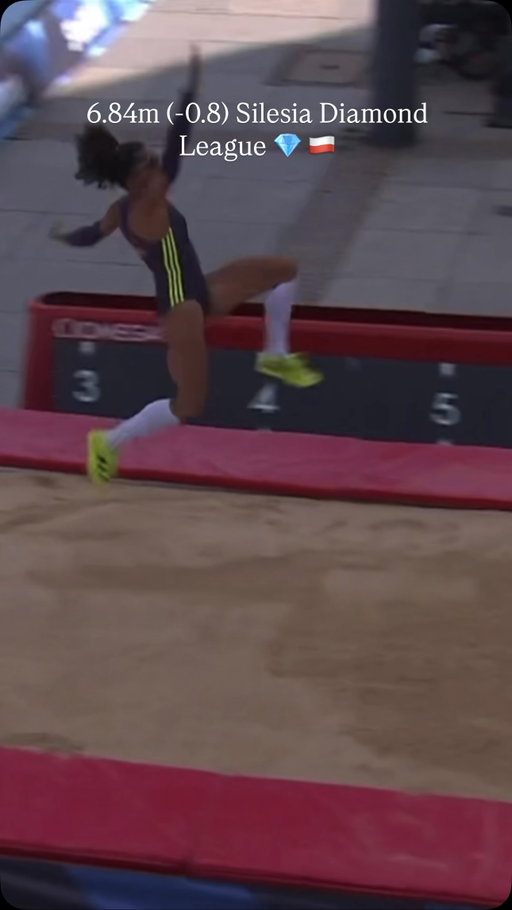 4th Place in Poland! 

After two very emotional championships I didn’t know what we were going to get in Silesia, but despite a few messy attempts from me, I managed to walk away with a solid jump of 6.84!

I’m not sure what the rest of 2026 holds, this may have been my last meet of the season, and if it was it was an absolutely fabulous place to finish, Silesia, I hope I can come back next year, it was SUCH a pleasure!! I can’t overstate what a great meet this was to compete in ❤️🤍

It’s been so great to work out the puzzle of jumping far this season. I’m so grateful to have gotten to a place where doing things wrong, I’m jumping 6.84, if this was my last competition I’m already excited for what next year brings, and if it wasn’t, I’ll be taking this week to rest, then hitting whatever meets I can get into with everything I’ve got left!! 🪄