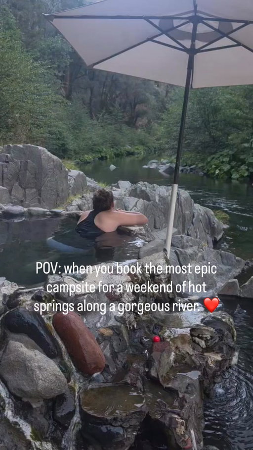 Seriously. Pinch me. ❤️

Only an hour from Redding and absolutely Heaven on Earth! Perfect spot for a weekend getaway!

Best part: only 22 campsites available so overcrowding is impossible! 

Would you camp at an off grid, cell service free zone? Sometimes the best spots are!
 
#northerncalifornia
#vanlife 
#hotsprings