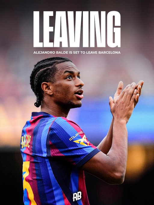 This feels wrong… Alejandro Balde is set to leave Barcelona this summer, after spending 15 years at the club 🥲

Wasn’t included in the matchday squad for Barcelona today and there’s been rumours of a departure growing over the last few days. Hansi Flick said Balde’s head isn’t fully at Barca right now. 💔

Joined the club aged 7 and he’s now 22… but the journey could be over. Heard lots of talk that United are interested… are Barca making a mistake here? 👇🏽