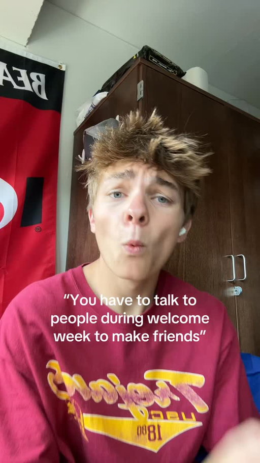 This guy needs Snag asap 🫶🏼 

#college #welcomeweek #cincy #universityofcincinnati #fyp