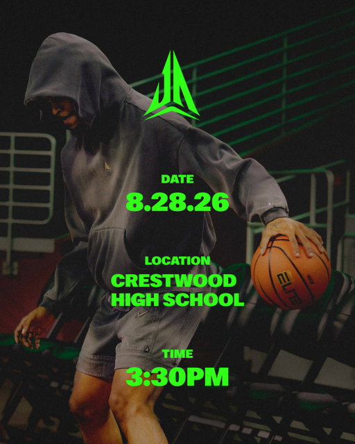 Don't sleep on Sumter ⌛ Join @nike and Hibbett as we take over Crestwood High School to celebrate the launch of the Ja 4 and the Twelve Time with a tailgate like no other.