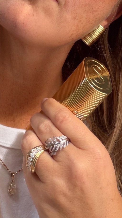 “The earrings that started it all.

My grandmother rarely left the house without gold earrings. Years later, I found myself reaching for this pair almost every day. I didn’t realize until we began designing The Strike that I had been carrying the inspiration with me all along.”

- EK
