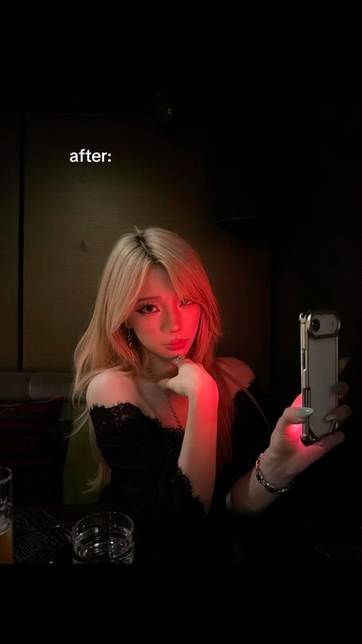 Much needed red light therapy #beautyplusapp #photoideas #redlight #photohacks #photoinspo