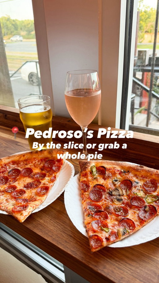 Pick your slice 🍕 NY Style, Grandma Style, Sicilian or American?

Well, lucky for you, get one of each @pedrosospizza and enjoy it at their newish location on Airport!

We went with the NY Style Trifecta & Pepperoni and a grandma G.O.A.T and left there stuffed! Oh also, they have local craft beer on draft and a nice wine selection! 

Grab a slice or two to enjoy there or to-go or an entire pie! They have salads 🥗, subs and paninis as well - I’ll be going back for their Italian 🥖 because I’m a sucker for an Italian and I’ve heard theirs is solid!

📍 3850 Airport Blvd
Wednesday - Sunday 11-10pm
-
-
-
#atxfoodie #austintx #pizza #pizzaslice #nystyle

[ Pizza, pepperoni pizza, NY Style, Grandma Style, pizza by the slice, Italian subs, wine by the glass, beer, dinner, pizza pie, Austin TX ]