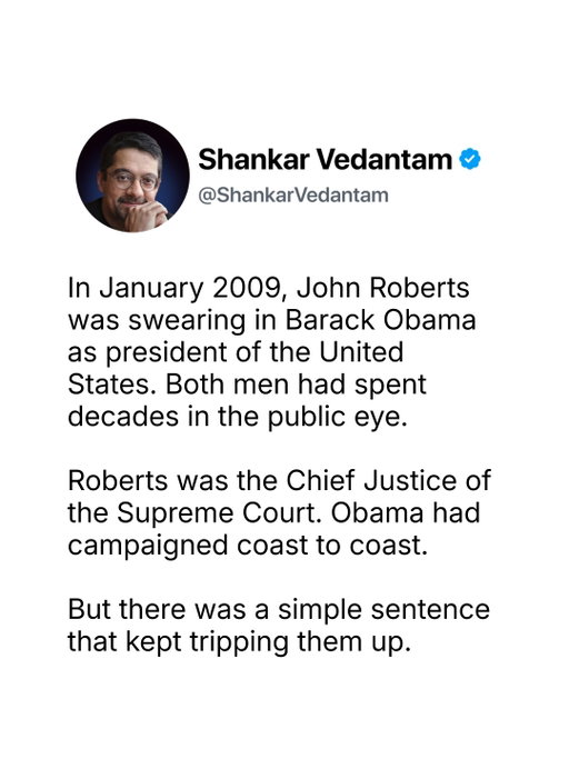 In 2009, two of the most prepared people in the country stood in front of the world and blew a sentence a third grader could read.

John Roberts had spent his career studying the Constitution. Barack Obama had just run a two-year campaign built on public speaking. And yet, during the presidential oath, both men stumbled.

Here's what was actually happening: their brains were choking, a well-documented phenomenon where high pressure disrupts working memory. It's not a failure of intelligence. It's a predictable cognitive response, one researchers like Sian Beilock have spent years studying.

The takeaway isn't really about presidents. It's about what happens to any of us when the stakes suddenly feel too high.