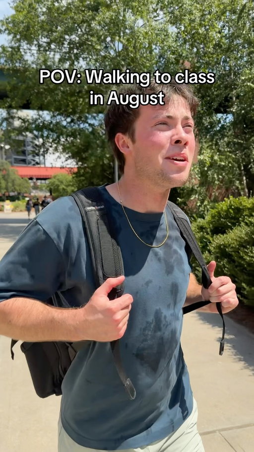 Got me showing up drenched and dehydrated #college #collegehumor #school #collegelife