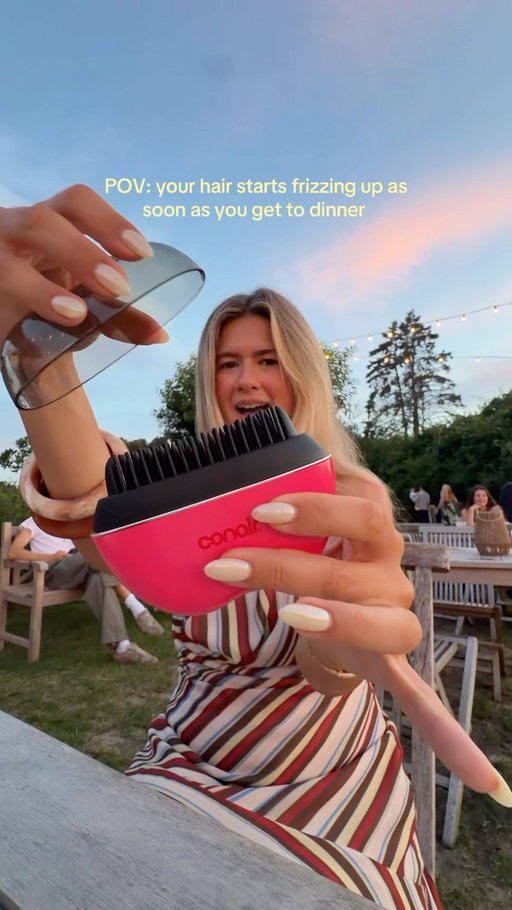 this hair tool would’ve gone triple platinum back in high school omg…. it’s the conair cordless heated brush 💅🏼
