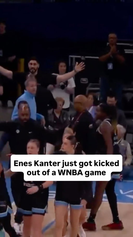 Former NBA center Enes Kanter got into it with Natasha Cloud at the Sky game