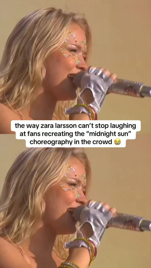 Protect #ZaraLarsson at all costs. 😭 The singer couldn’t stop laughing while performing “Midnight Sun” at Pukkelpop as fans lifted themselves up in the crowd to recreate the song’s iconic choreography. 🐬

Video: Pukkelpop