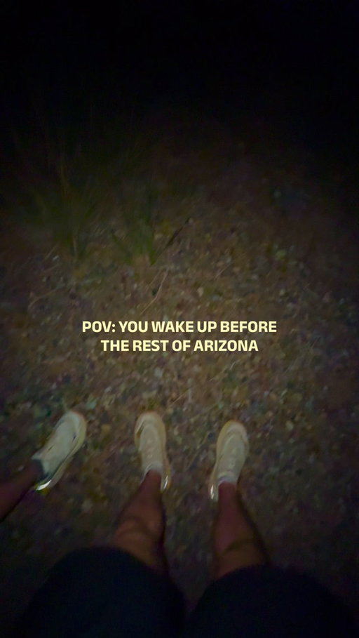Waking up before the rest of Arizona has its perks. Started at 2:30 AM. Made it to the top at 5:00 AM and just barely beat the sun coming up. Chasing sunrise is always worth the lack of sleep. #views #sunrise