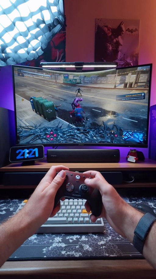 Late night gaming sessions hit different when you have no work tomorrow😮‍💨 #gaming #gamingsetups #roominspo #deskinspo #stayingin
