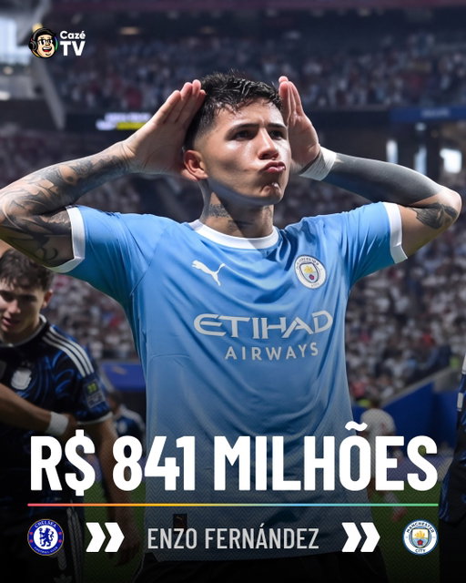 O Enzo Fernández 🇦🇷 está forçando uma negociação entre o Chelsea e o Manchester City para que aconteça uma transferência do atleta para o lado azul de Manchester

🗞️: Gianluca dimarzio

🚨VOCÊ ASSISTE AOS JOGOS DA PREMIER LEAGUE 🏴󠁧󠁢󠁥󠁮󠁧󠁿 AQUI NA CAZÉTV! 

#PremierLeagueCazéTV #cztv12 #CoberturaCazéTV #ManchesterCity #FutInter